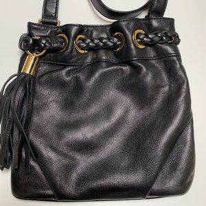 Michael Kors Classic Black Leather Mini Crossbody Bag